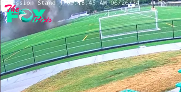 Giant Sinkhole Swallows the Center of a Soccer Field in Illinois