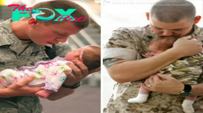 QT When a veteran of the military and his son were reunited, tears filled their eyes and an emotional breakdown ensued.