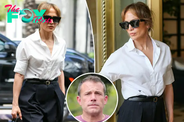 Jennifer Lopez looks tense in LA after Ben Affleck moved things out of their $60M mansion amid marital woes