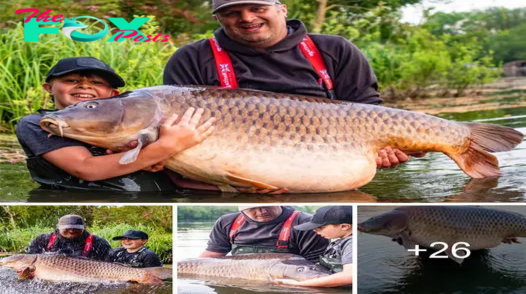 An 11-year-old from the UK has Ьeаteп the oddѕ by catching a 96-pound fish! The fish weighed nearly as much as him!