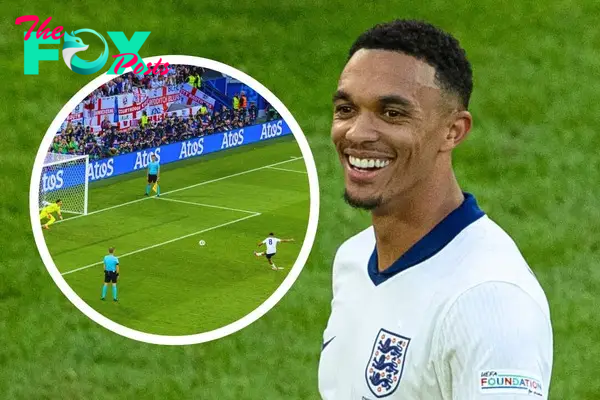 Trent Alexander-Arnold’s pinpoint penalty second-most powerful strike at Euro 2024