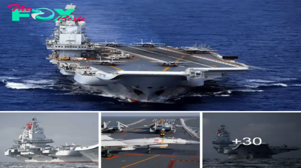 On a national holiday, China’s first aircraft carrier, Liaoning, embarks with 24 J-15 jets.sena