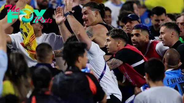 Uruguay's Darwin Nunez, other players fight fans after heated Copa America semifinal loss in Charlotte