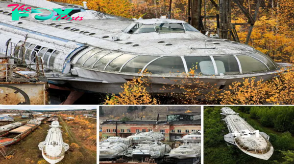 nht.For more than 20 years, these handsome ships have been standing and slowly decaying under the influence of time. The only water they see is rain falling from the sky