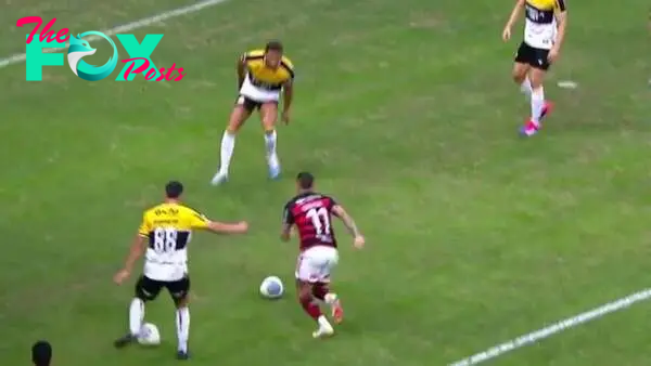 Brazilian club Flamengo earn bizarre penalty kick after opponent kicks second ball to disrupt play