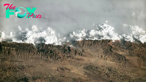 Earth from space: Wall of haze gets trapped behind mountains near 'Throne of Solomon' in Pakistan