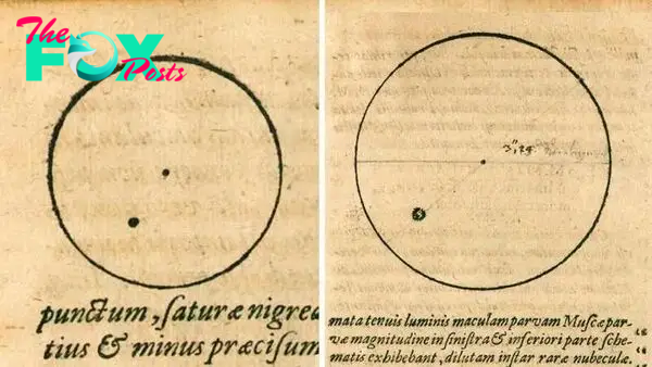 These 17th-century drawings of the sun by Kepler add fire to solar cycle mystery