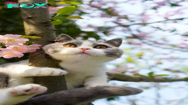 SOT.Cats and Cherry Blossoms: The Captivating Charm of Whiskers and Blooms.SOT