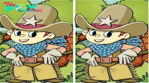 An exciting adventure. Try to find the hidden differences in the “Cowboy” picture in 12 seconds