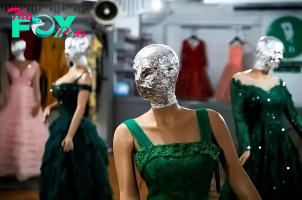 Masked mannequins masquerade behind shop windows in Afghanistan