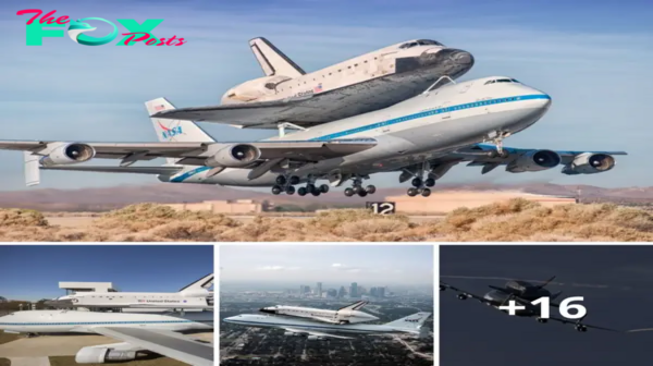 NASA’s Retrospective: A Majestic Journey—Space Shuttle Endeavour Takes Flight Atop a Boeing 747.lamz