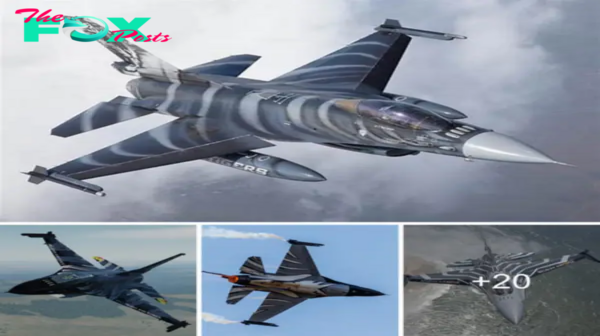 BAF F-16 dагk Falcon: Commanding the Skies with ргeсіѕіoп and Stealth.sena