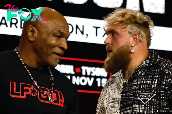 Why did Jake Paul confront the New York audience at the Mike Tyson fight press conference?