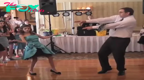 Heartwarming Moment: Girl Invites Awkward Dad To Dance, Then He Steals The Show