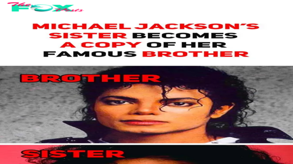 Sister of Michael Jackson imitates her famous sibling.