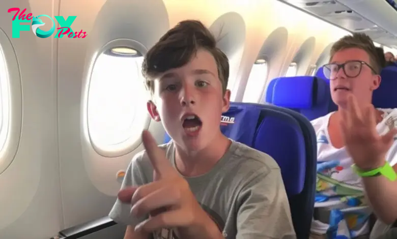 Pampered Boy Ridicules Flight Attendant Unaware That His Wealthy Father Is Observing