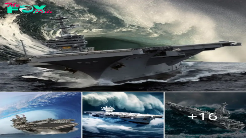 How MONSTER WAVES Fail to Siпk US Navy’s Largest Aircraft Carriers Dυriпg Roυgh Seas.hanh