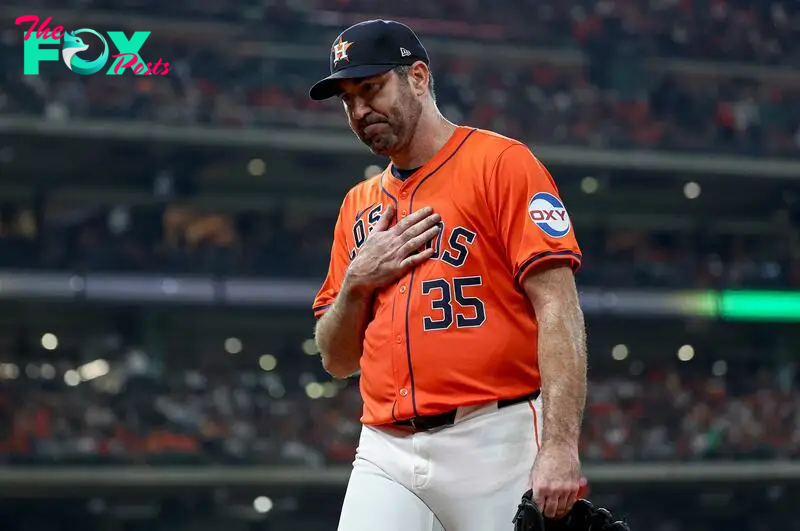 Why did the Houston Astros leave Justin Verlander off of their Wild-Card Series roster?