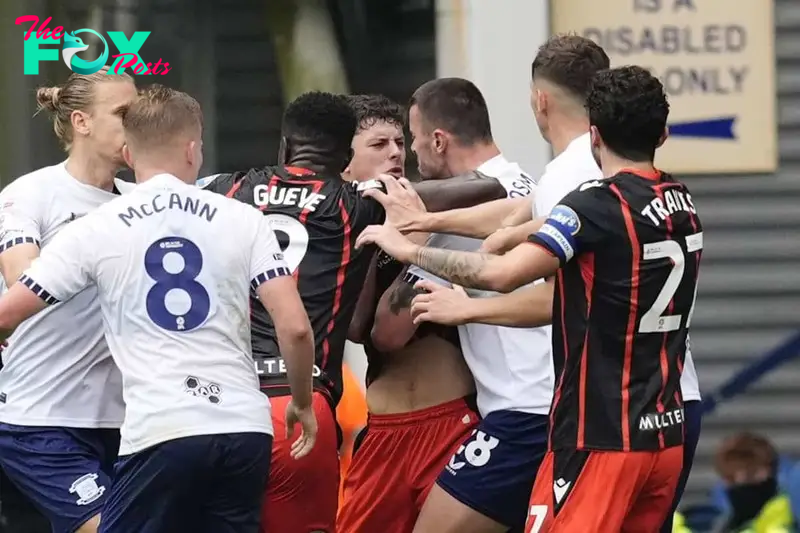 Preston player handed HUGE ban for biting Liverpool loanee Owen Beck