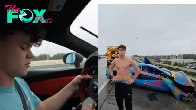 Viewers demand ‘jail time’ after streamer crashes McLaren whilst filming leaving his friend bleeding inside