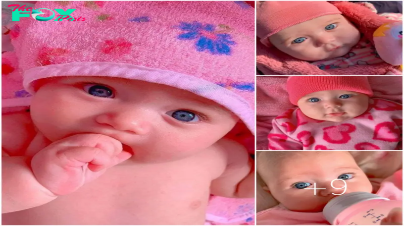 With big round eyes and a beautiful angelic face, the baby attracts everyone with her enchanting gaze.