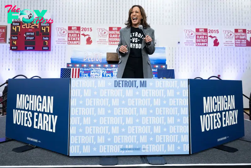 Harris Urges Detroit to ‘Break Some Records’ as Early Vote Begins in Critical Michigan