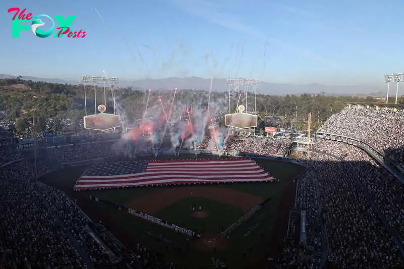 Who is singing the national anthem for game 2 of the MLB World Series?