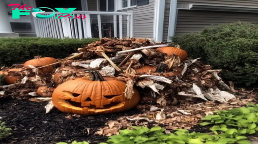 My neighbors tossed their rotting Halloween decorations in my yard, but I taught them a lesson