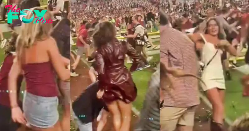 South Carolina Fans Suffer Wardrobe Malfunctions Celebrating Texas A&M Win