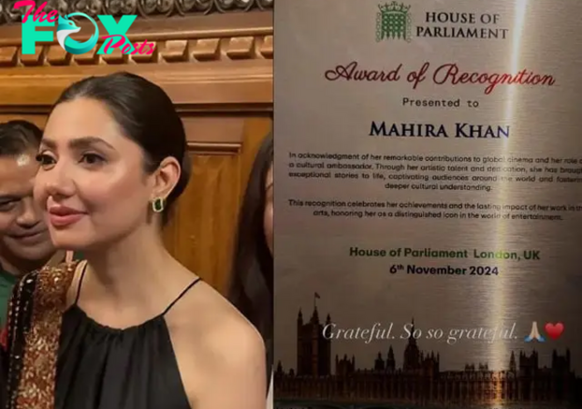 Mahira Khan honoured with achievement award in UK Parliament | The Express Tribune