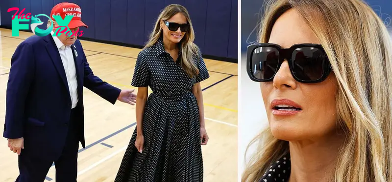 Melania Trump sparks wild ‘body double’ conspiracy theory with sunglasses on Election Day