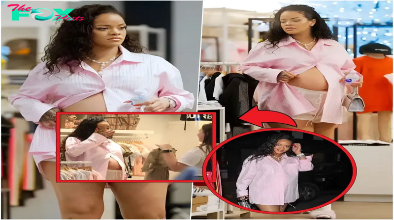 Rihanna Flaunts Baby Bump While Shopping for Baby Clothes – Rumored to Be Expecting Her Third Child! .Linh