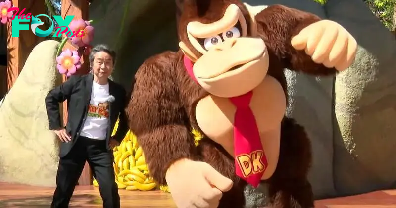 Watch Miyamoto take a tour of Tremendous Nintendo World’s new Donkey Kong Nation theme park enlargement