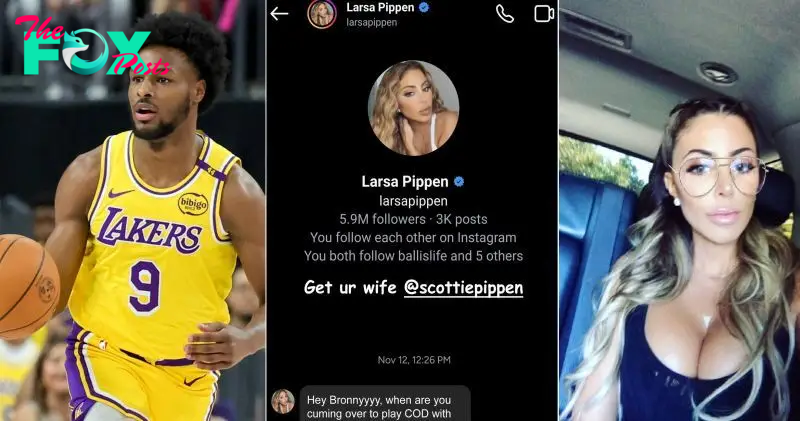 Larsa Pippen Slid Into Lakers Star Bronny James’ DMs?