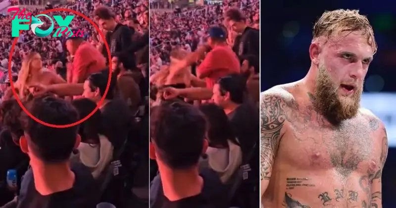 Woman Lands Perfect Punch On Man At Jake Paul Fight (Video)